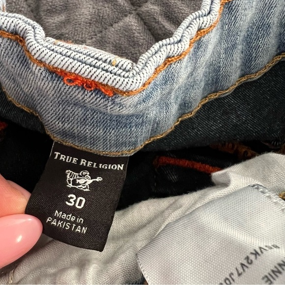 True Religion Jeans Women Size 30 Skinny Jennie Curvy Mid Rise Blue 28”    D - Picture 10 of 12